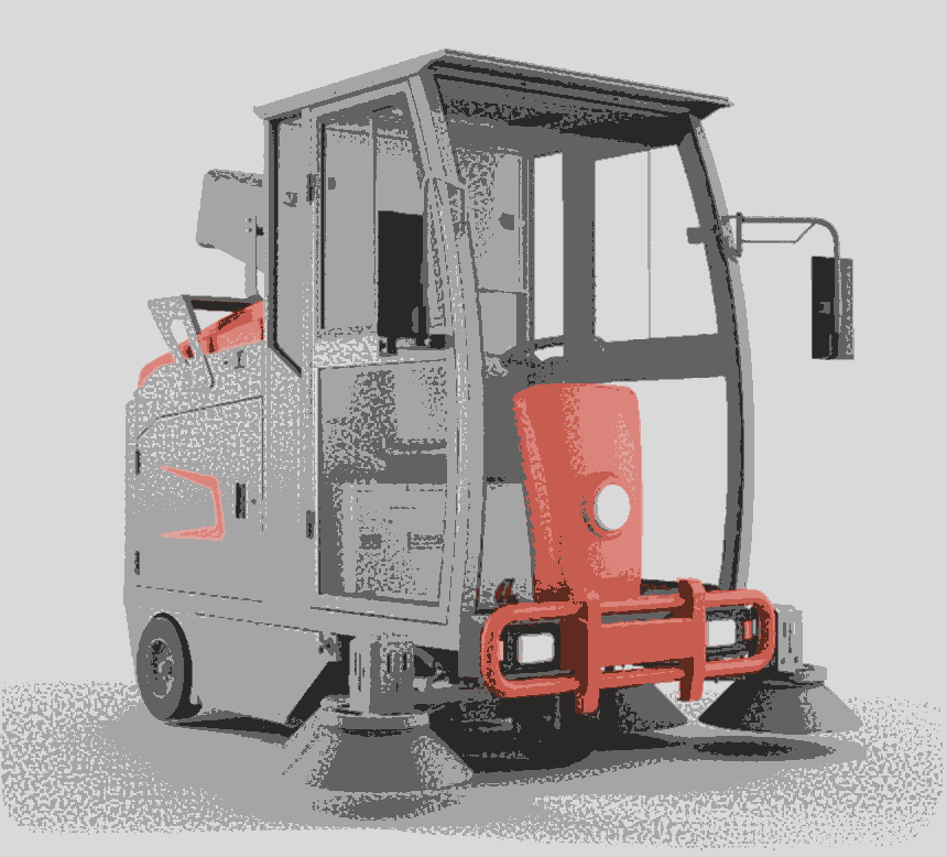 沈陽(yáng)戶外道路清掃車 睿聯(lián)全封閉駕駛式掃地機(jī)R-S9