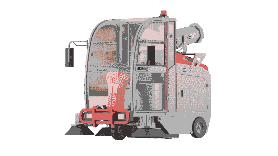 海寧電動(dòng)掃地車清掃物業(yè)小區(qū)工廠道路吸塵噴霧全封閉凱迪斯駕駛式掃地機(jī)S9